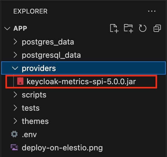 Jar file in providers folder