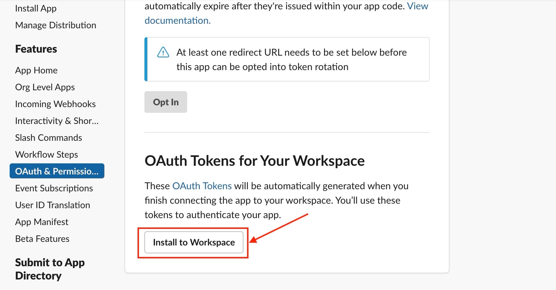 Installing OAuth token in grafana