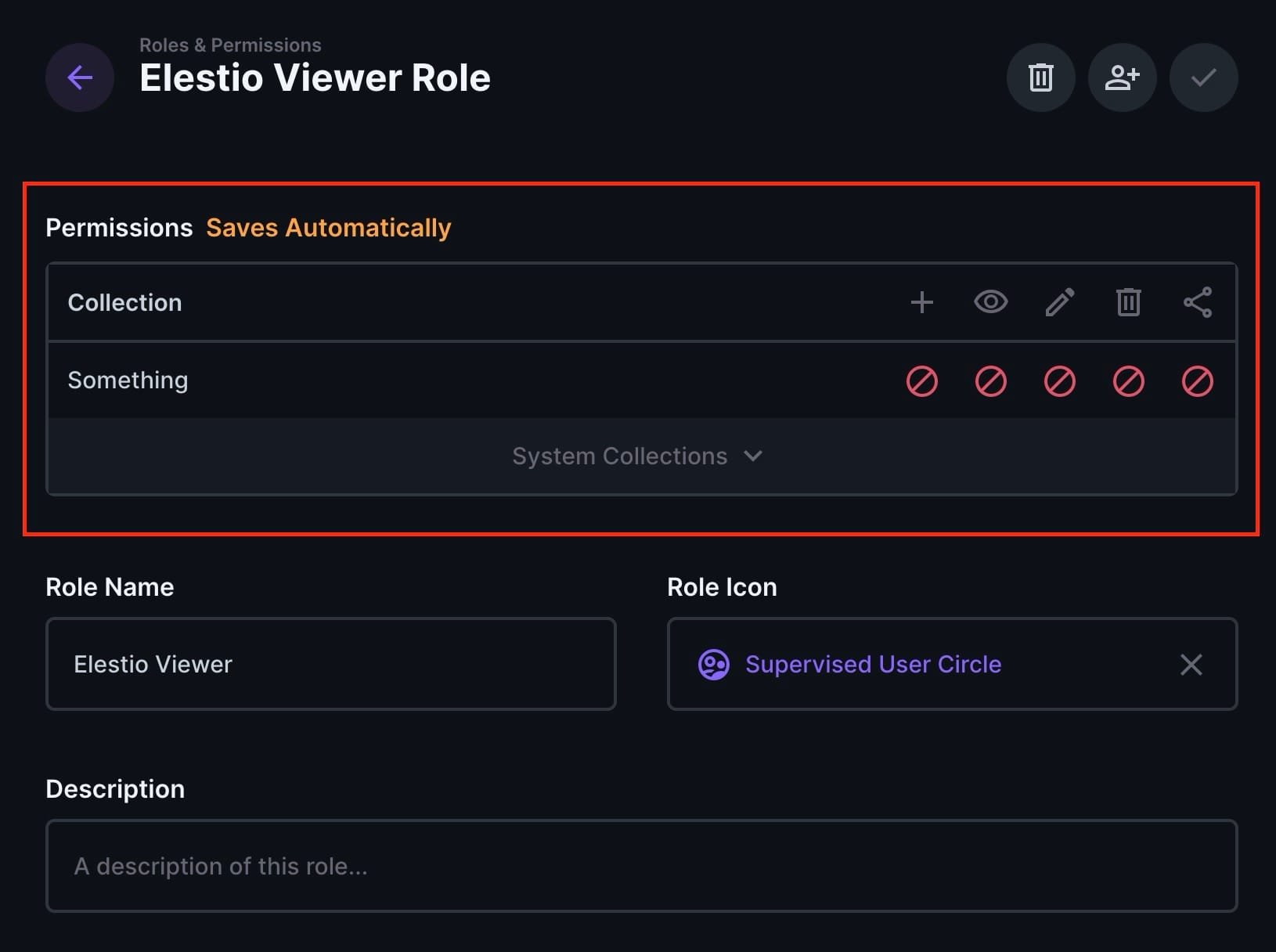 Permission configuration in Directus