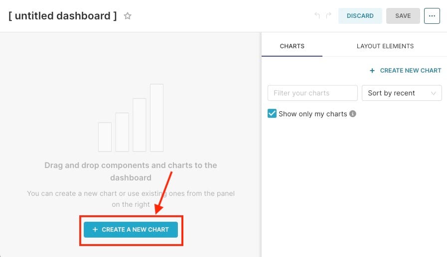 Adding new chart to dashboard in superset