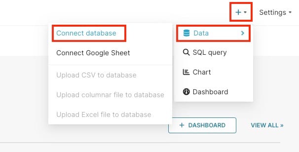 Connecting Database in Superset