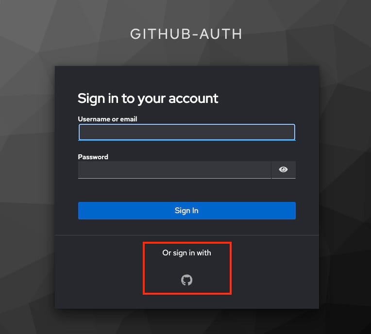 GitHub as Sign in option in Keycloak