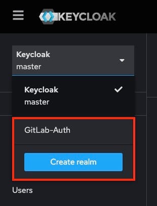 Creating new realm in Keycloak