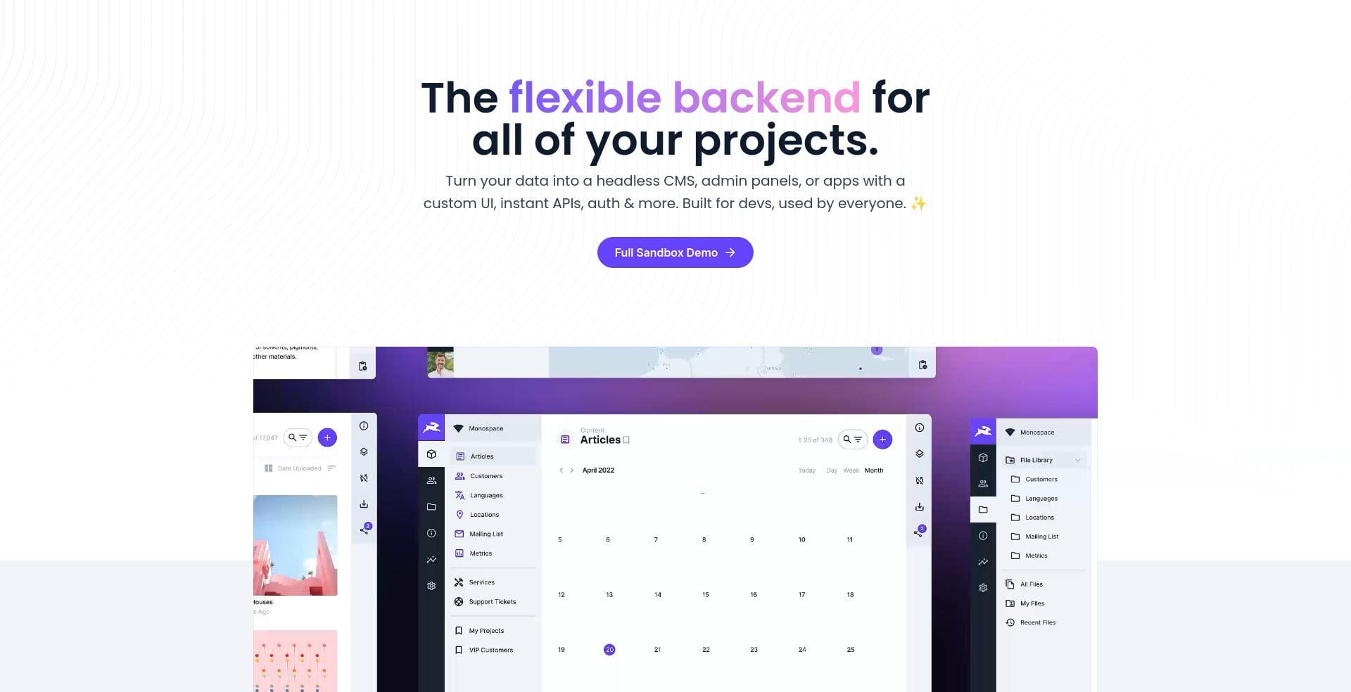 Directus landing page