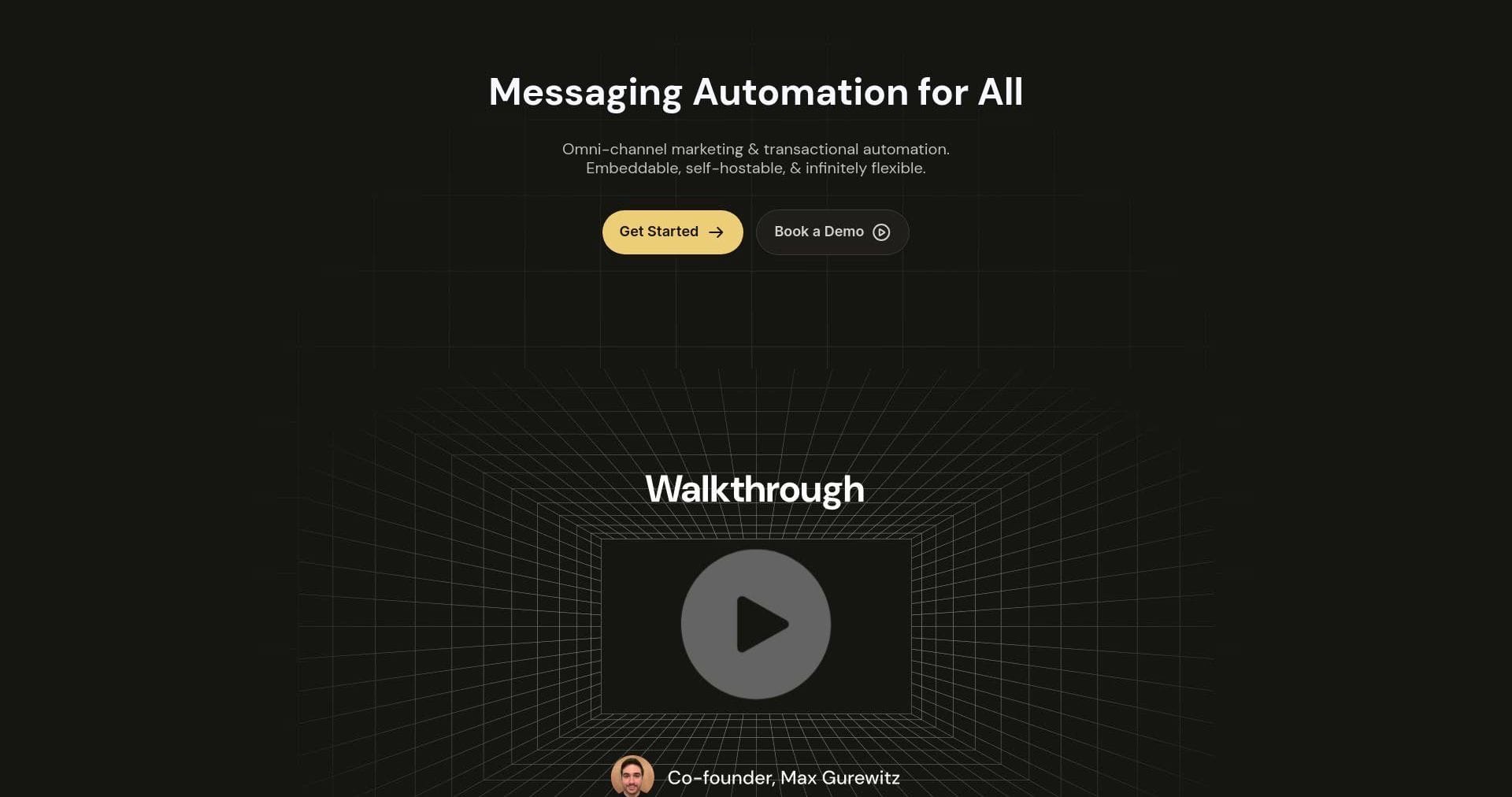 Dittofeed landing page