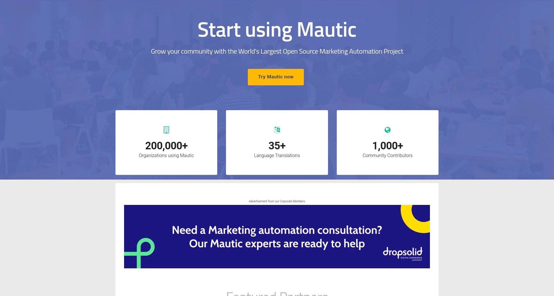 Mautic Landing page