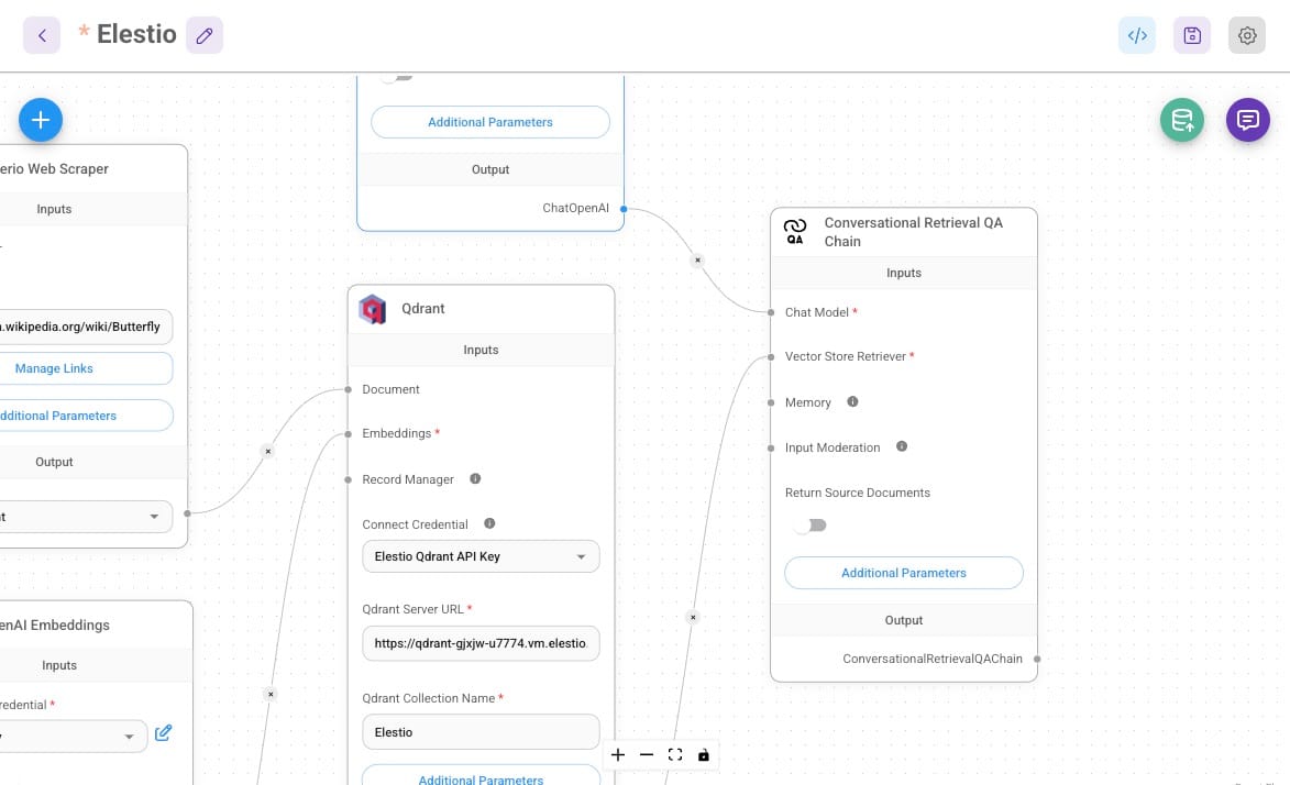 Conversational Retrieval QA chain configuration in FlowiseAI