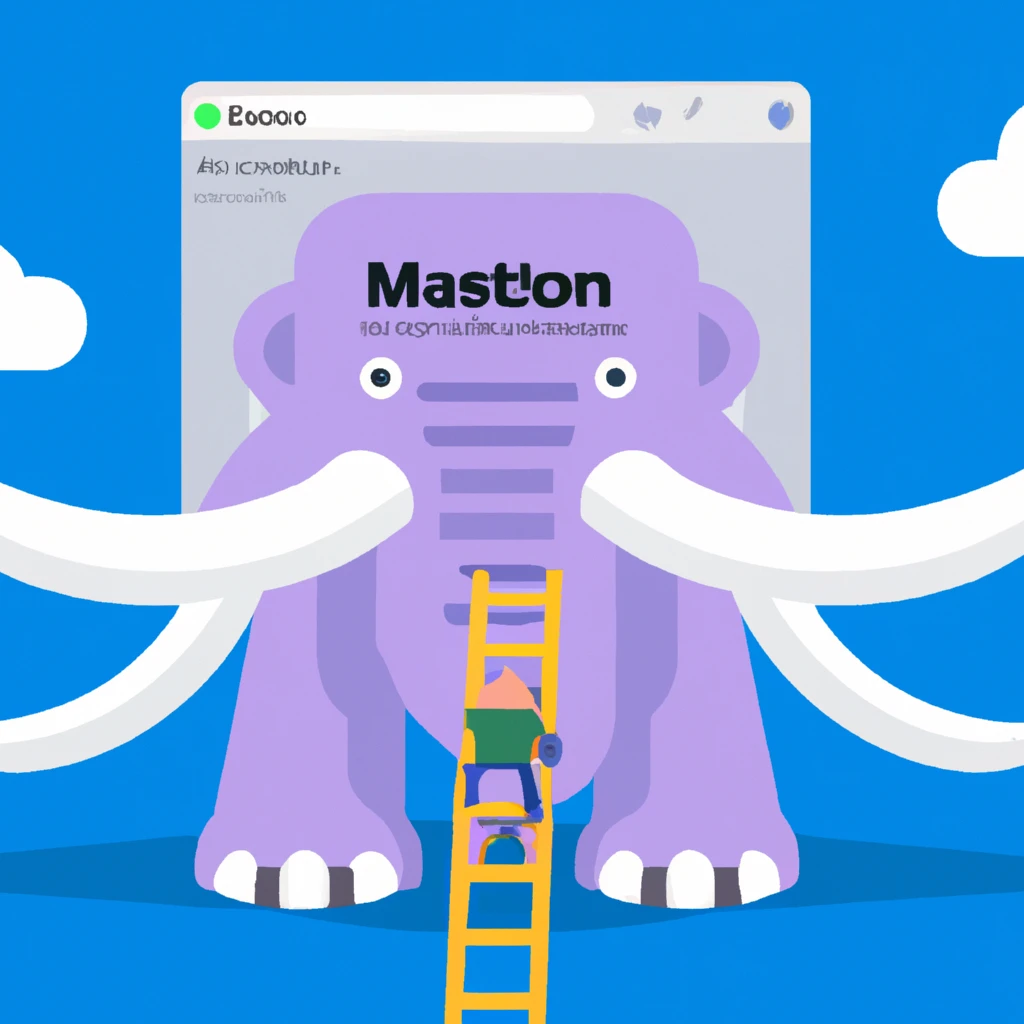 Scale up Mastodon, image generated with OpenAI Dall-E