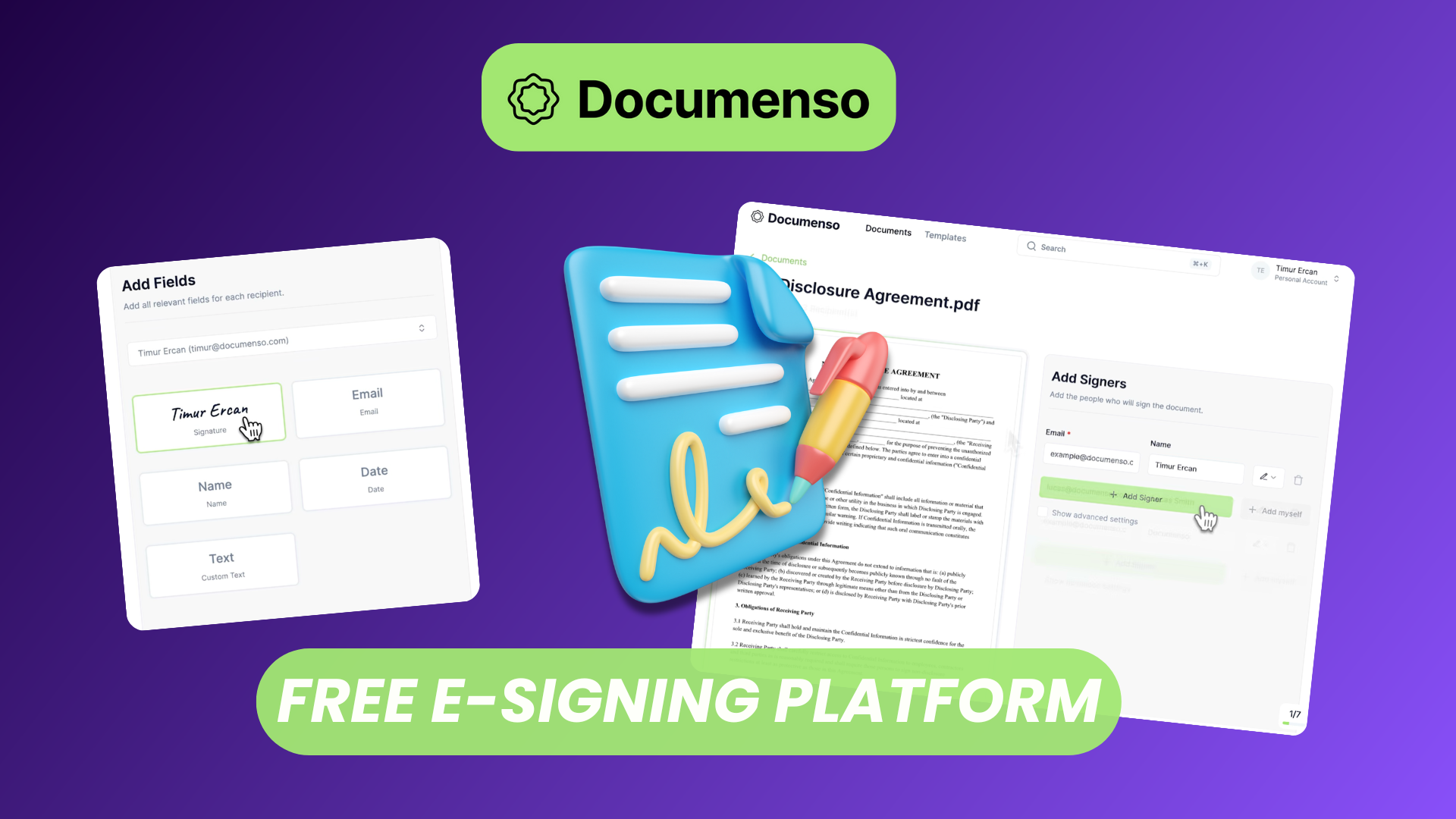 Documenso: Free Open-source Document Signing Platform