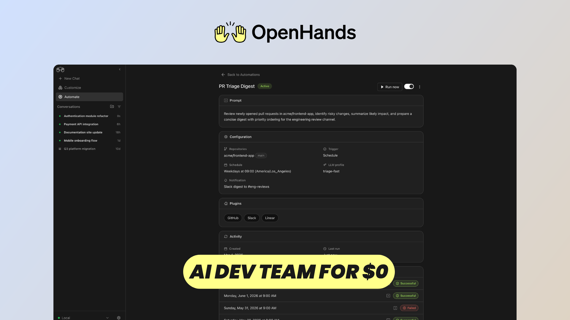 OpenHands: Self-Host Your Own AI Dev Team (Any Model, Any Repo)