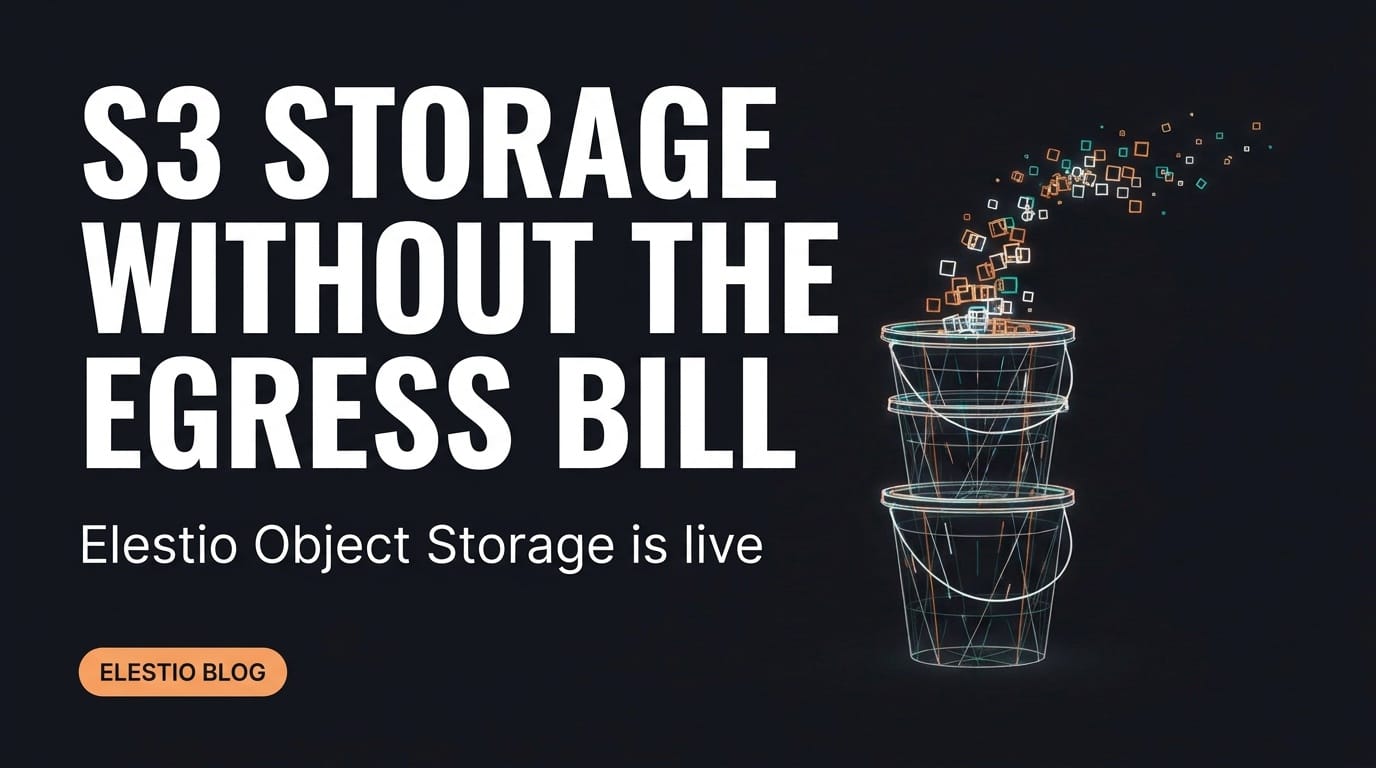 Elestio Object Storage: S3 Buckets With No Egress Fees