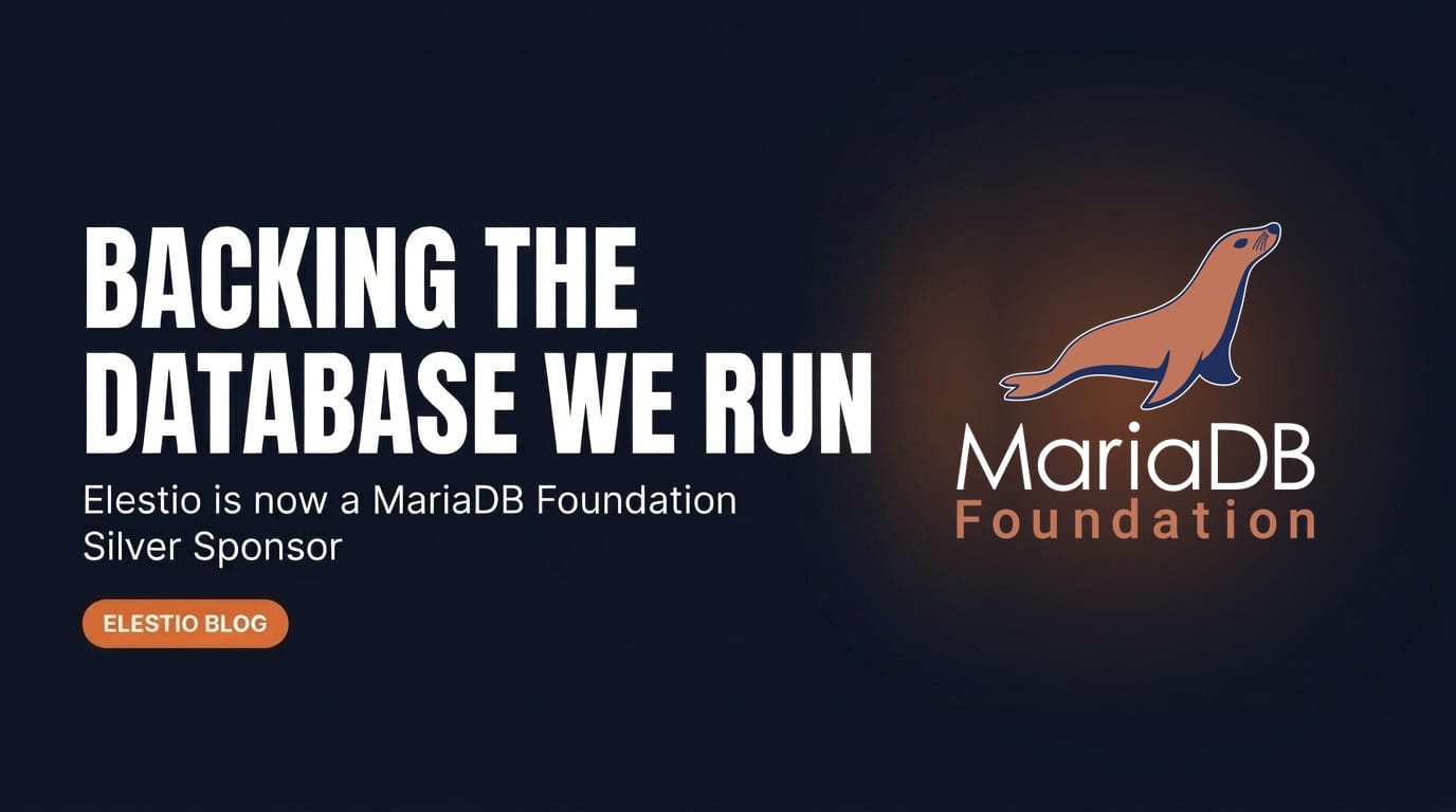 Elestio Joins the MariaDB Foundation as a Silver Sponsor