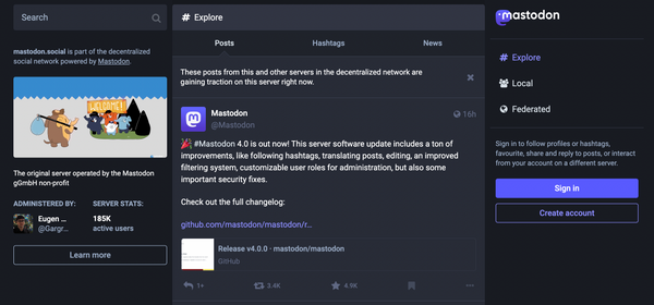 Mastodon an Open Source Alternative to Twitter