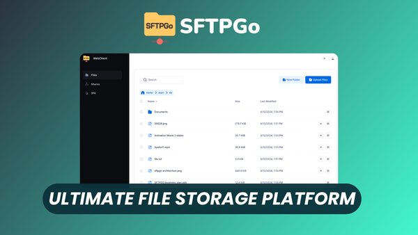 SFTPGo: Free Open Source SFTP Server with Advanced File Management