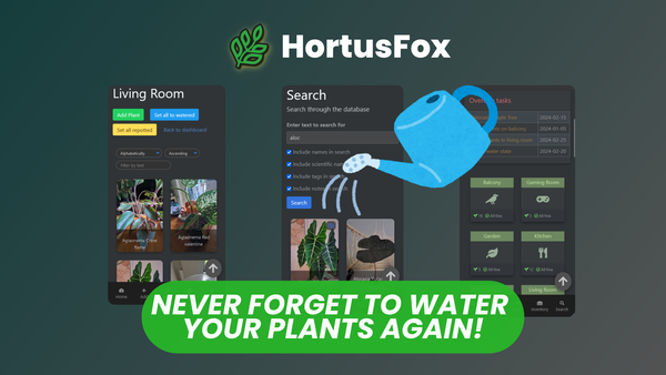 HortusFox: Free Open Source Collaborative Plant Tracking & Management