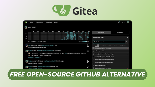 Gitea: Free Open Source Git Versioning Platform