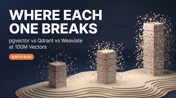 pgvector vs Qdrant vs Weaviate: Which Vector Database Holds Up at 100M Vectors?