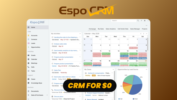 EspoCRM: Free Open Source Alternative to Salesforce & HubSpot