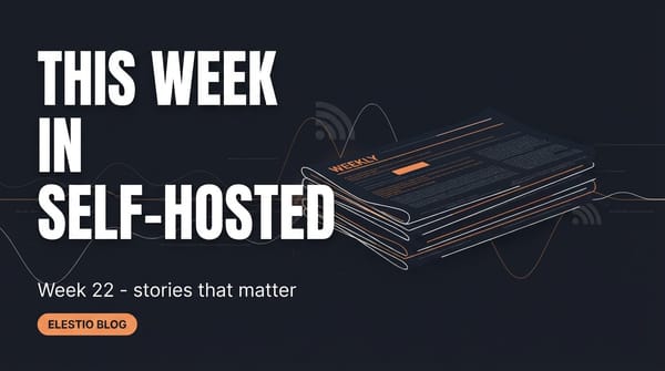 Self-Hosted Weekly: Week 22, 2026. Gitea CVE Hits 30K Servers, Percona Turns 20, Sway Adds HDR