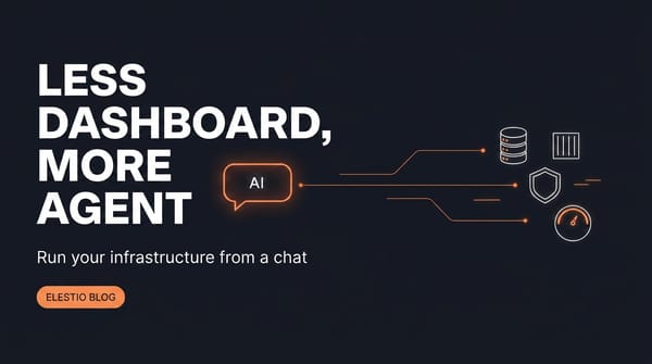 Less Dashboard, More Agent: Day-2 Ops with the Elestio MCP