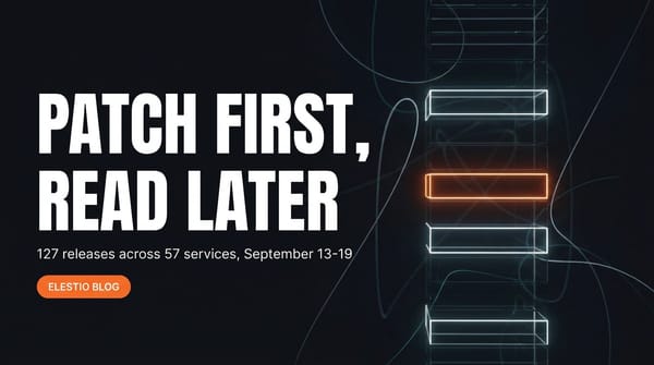 Elestio Catalog Updates: 127 New Releases This Week (September 13-19, 2026)