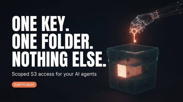 S3 Storage for AI Agents: Scoped Keys, Undo and Audit Log